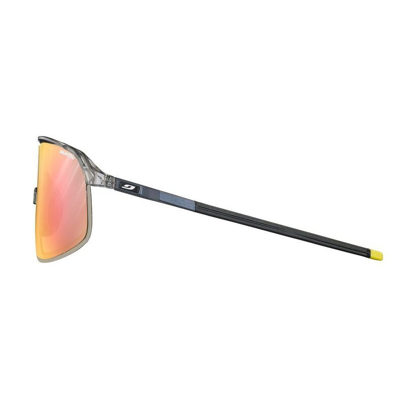 Lunettes vélo photochromiques Julbo Density Gris Translucide Bleu Violet Irisé Réactiv 1-3