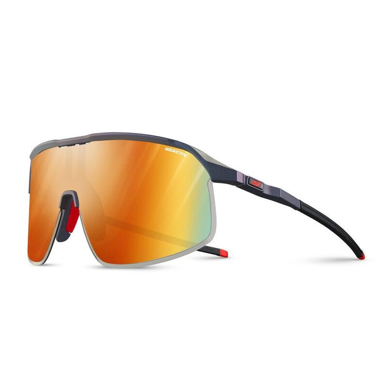 Lunettes vélo photochromiques Julbo Density Bleu Rouge Irisé Réactiv 1-3