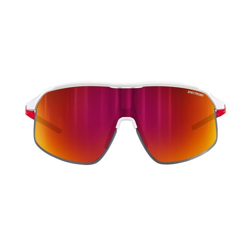 Julbo Density fietsbril wit oranje fluo blauw Spectron 3
