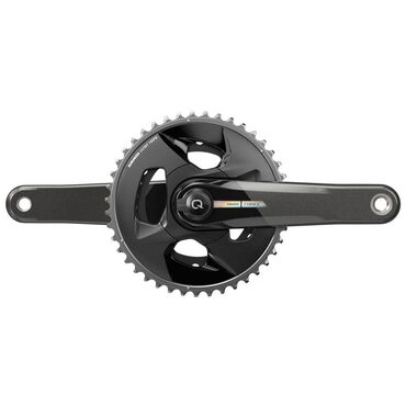 SRAM Force eTap AXS D2 Wide Powermeter crankstel met dubbele kettingblad voor gravel en racefietsen