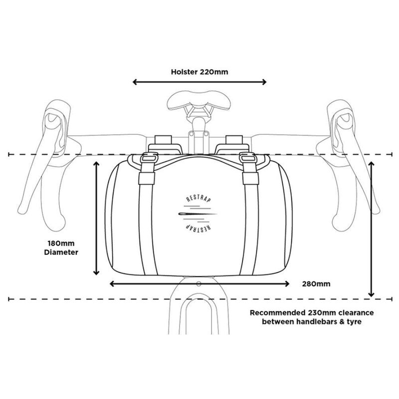 Sacoche de cintre bikepacking Restrap Race Bar Bag 7L