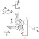 Almohadillas de soporte de cuadro para desviador Shimano Di2