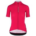 Dames fietsshirt met korte mouwen Q36.5 Pinstripe PRO Rubino