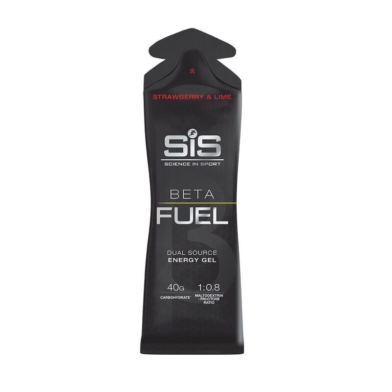 Pack de 6 geles SiS Beta Fuel fresa-lima 60ml