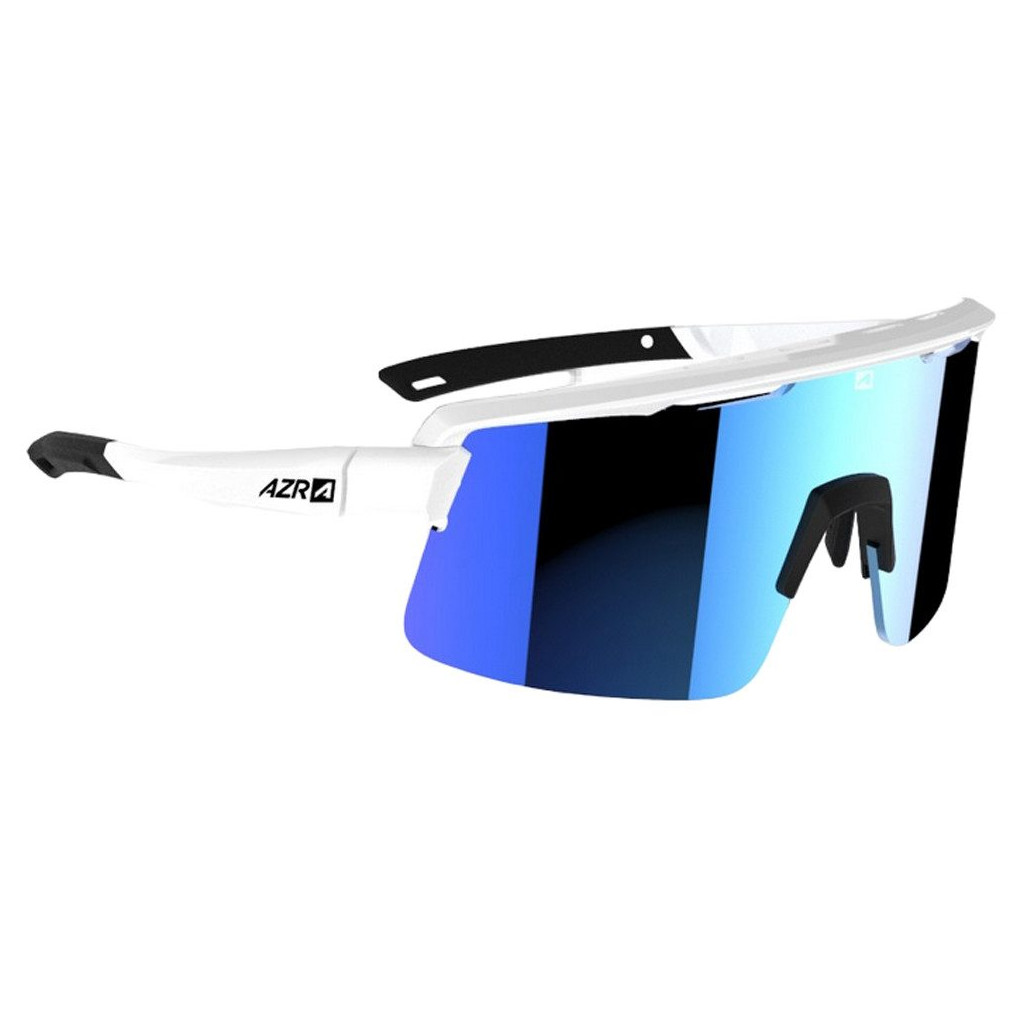 AZR Road RX White Lacquered Multilayer Water-Repellent Blue Lens ...