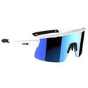 Lunettes vélo AZR Kromic Road RX Blanc Verni Ecran Irise Bleu Photochromique Lunettes vélo AZR Kromic Road RX Blanc Verni Ecran Irise Bleu Photochromique
