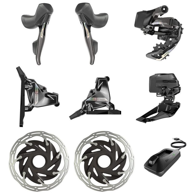 Partie électrique groupe Sram Force eTap AXS D2 double plateau