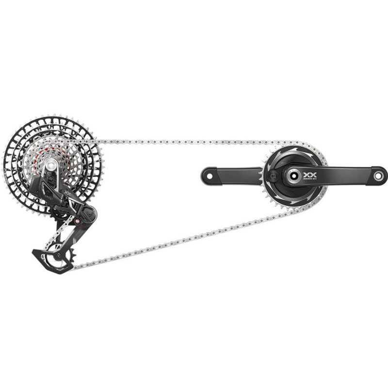 Groupe VTT Sram XX SL AXS Eagle capteur de puissance DUB Wide mono-plateau 12V sans freins à disque