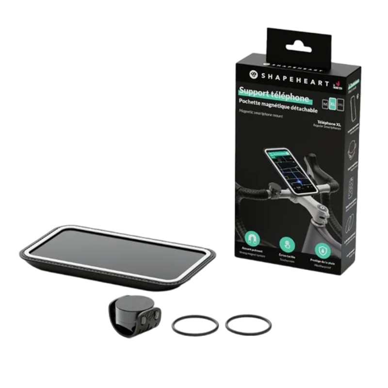 Support téléphone vélo magnétique Shapeheart 2XL