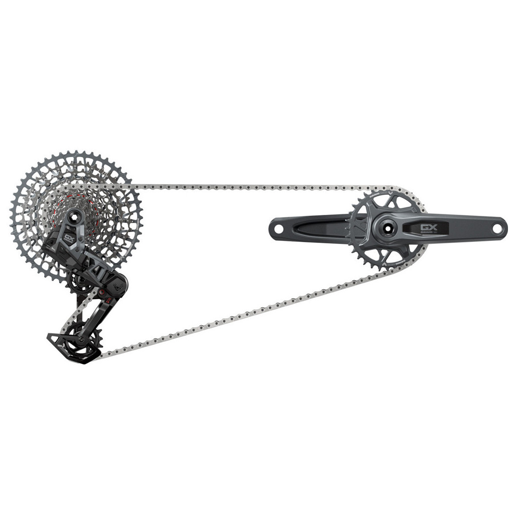 SRAM Cassette - GX Eagle XS-1275 - T-Type | XD | 12 Vitesses | A1 - argenté SRAM Cassette - GX Eagle XS-1275 - T-Type | XD | 12 Vitesses | A1 - argenté