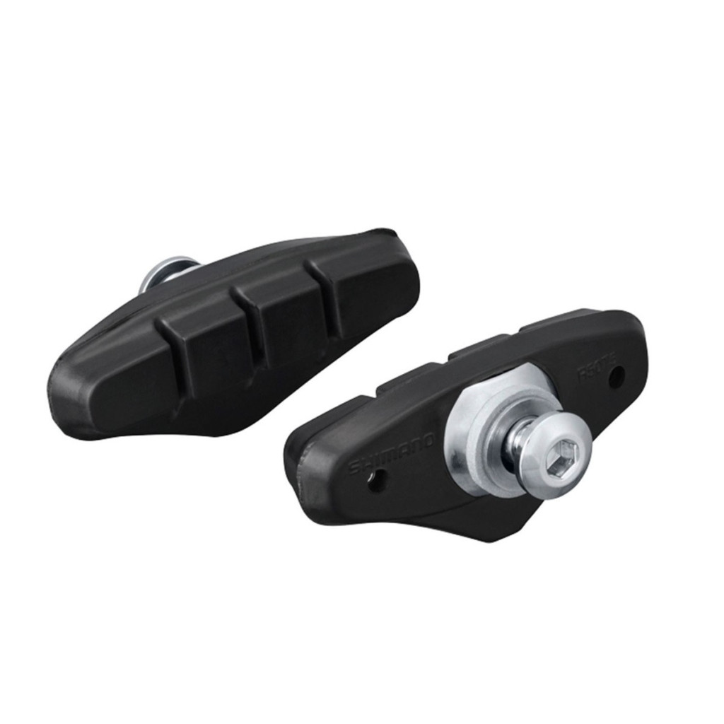 2 Paires De Patins De Frein Vélo Route – 50 Mm, Caoutchouc Résistant, Rainurés, Montage Facile