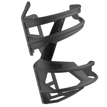 ELITE - Porte-Bidon Vélo Latéral Prism Carbone Mat/Noir Gauche - Sport