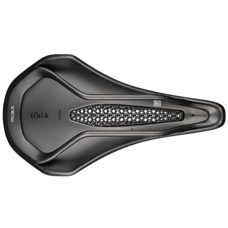 Selle De Vélo De Route Fizik Vitesse En Cuir Synthétique, Rails Titane, Accents Bleus - Occasion