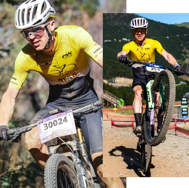 Alexandre Langlais en action VTT