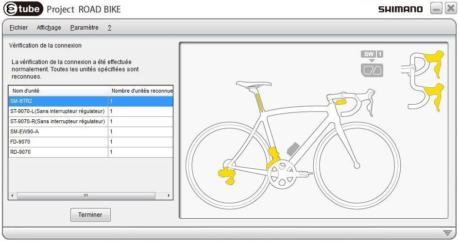 Shimano Di2 E-tube - Etape 3