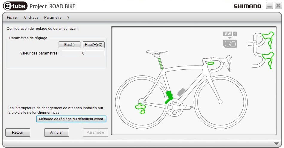 Shimano Di2 E-tube - Etape 3