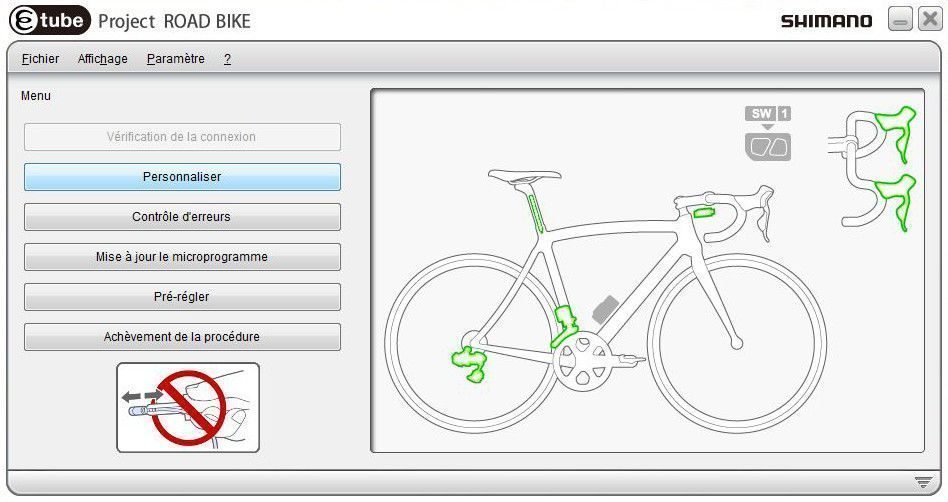 Shimano Di2 E-tube - Etape 7