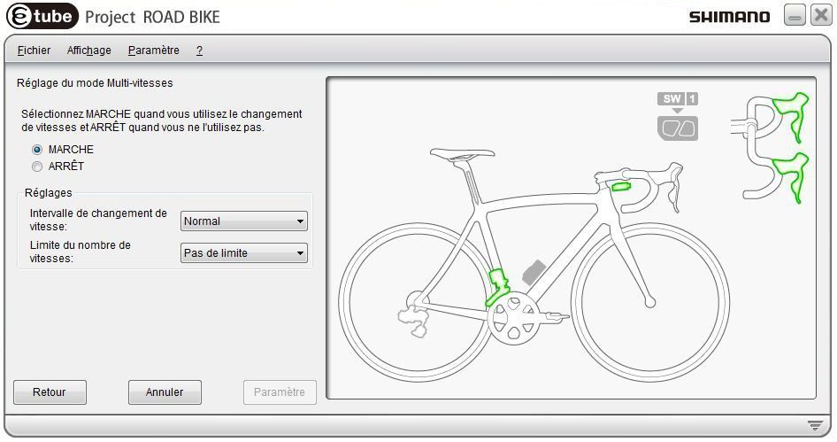Shimano Di2 E-tube - Etape 9