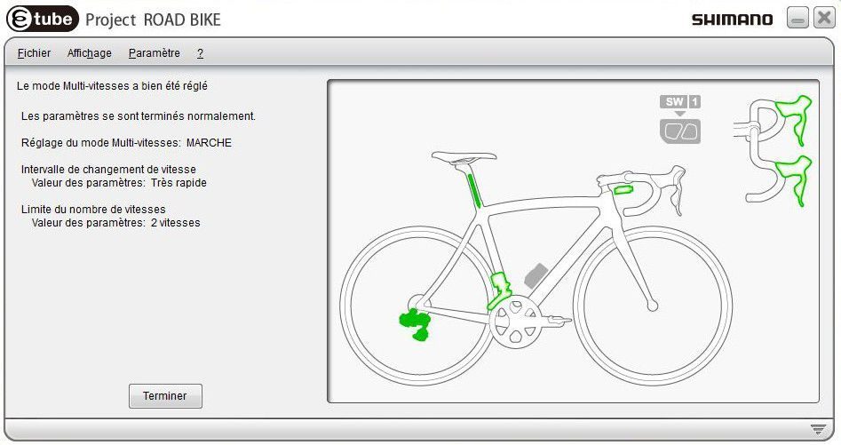 Shimano Di2 E-tube - Etape 10