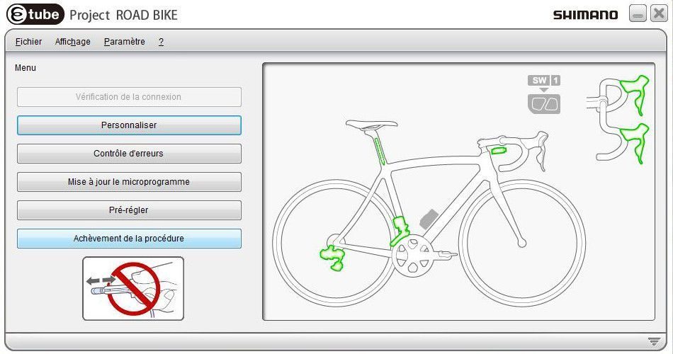 Shimano Di2 E-tube - Etape 11