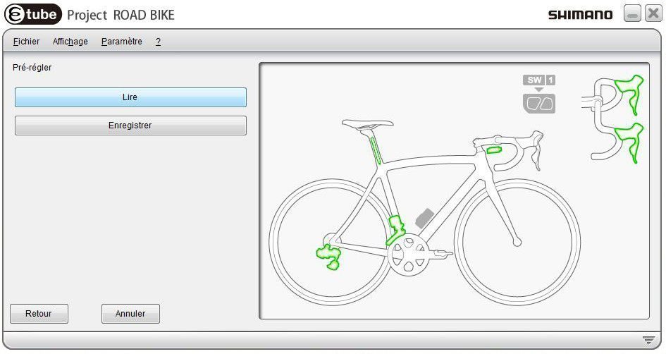 Shimano Di2 E-tube - Etape 2